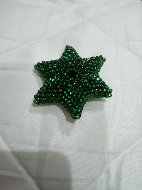 3D hvězda tmavě zelená