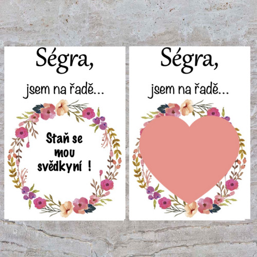 Stírací los- PRO SVĚDKYNI/DRUŽIČKU