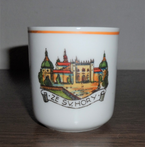 Porcelánový HRNEK "Ze Svaté Hory", zn. RGK Loučky