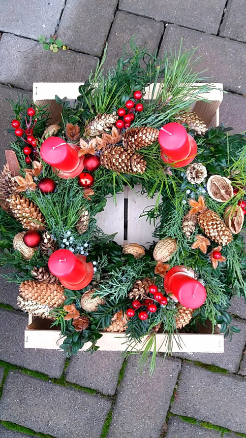 NATURAL lesní vánoční VĚNEČEK 35 cm živý