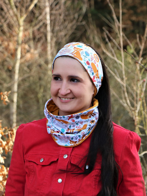 Úpletová čelenka líška — foto 1