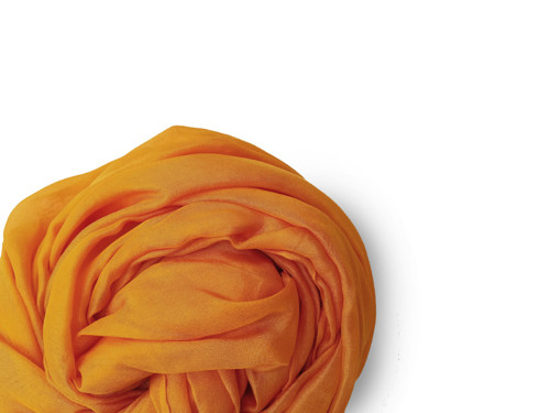 "orange yellow" hedvábná šála, pléd 180x90