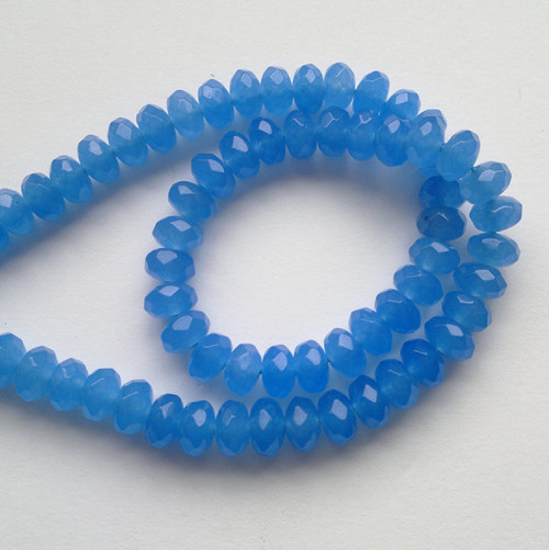 Achát 56 korálky 5 x 8 mm, 3 kusy