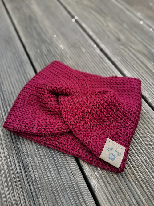 Twist čelenka vínová — foto 1