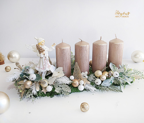 Luxusná třpytivá adventní štola — foto 1