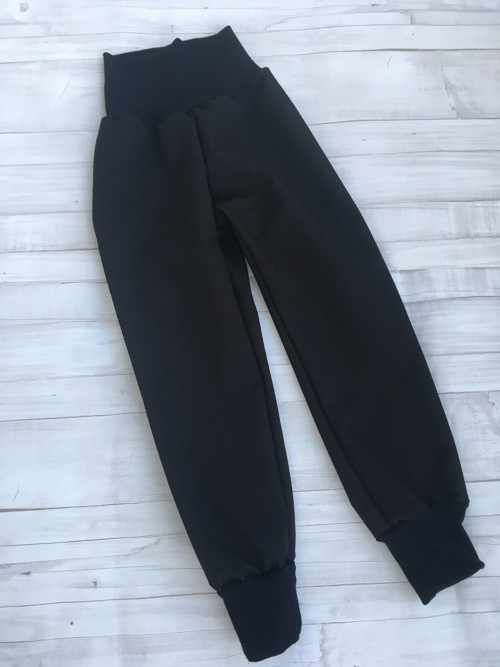 Softshell kalhoty Basic černá VEL. 80-170
