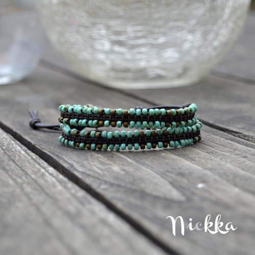 Tyrkysový - macramé — foto 1