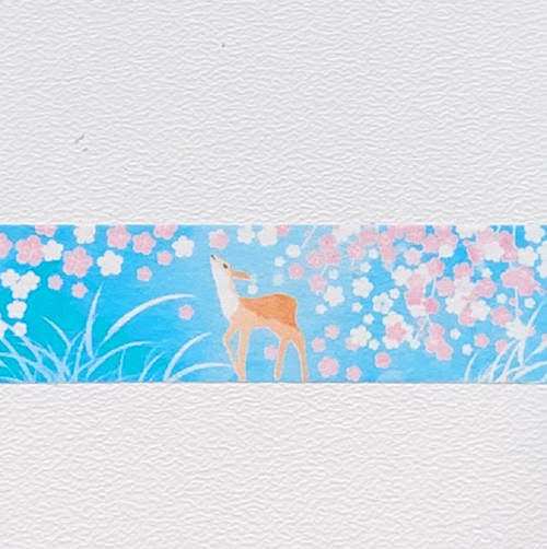 Washi páska. Srnka a sakura. — foto 1