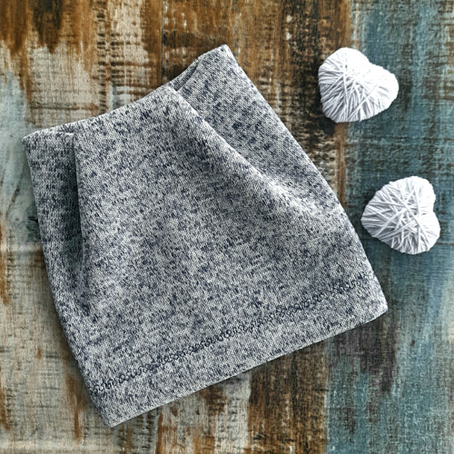 Dětská oušková čepice KNIT BLUE vel.S