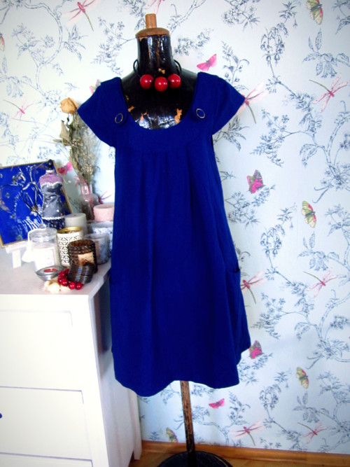 Šatovka vlněná kobalt blue — foto 1
