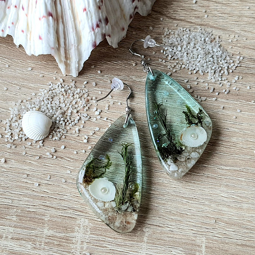 REZERVACE náušnice "Mořská hlubina" — foto 1