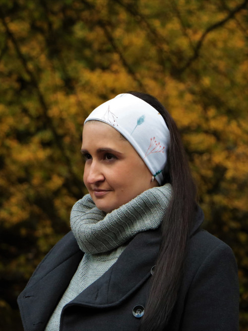 Úpletová čelenka sušené bylinky