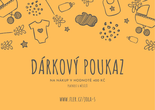 Dárkový poukaz v hodnotě 400 Kč