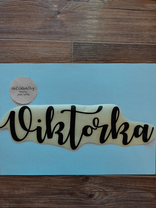 Vinylová samolepka (nejen) se jménem