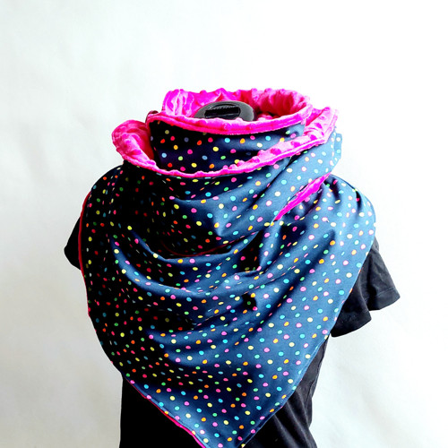 Zavinovací šála Colours /minky — foto 1