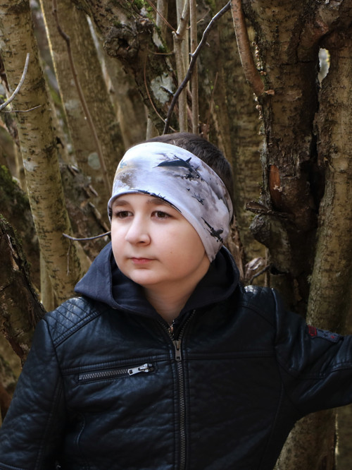 Úpletová čelenka stíhačky