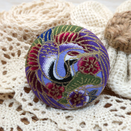 Buttonková brož Volavka 38mm *na objednávku — foto 1