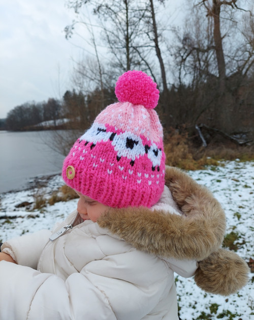 Pletená ovečková čepička — foto 1