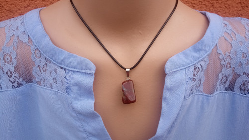 Mahagonový obsidián unisex náhrdelník