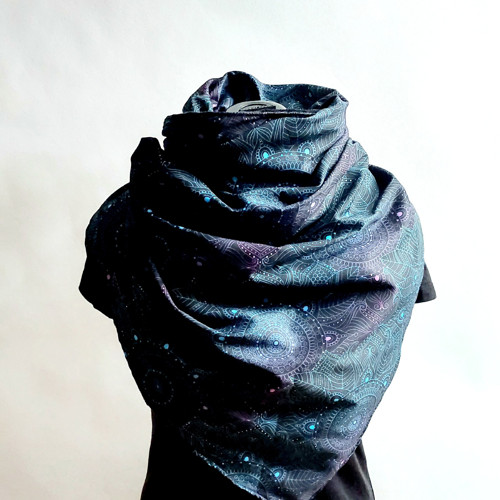 Zavinovací maxišál Dark violet/minky — foto 1