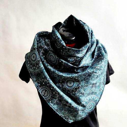 Zavinovací maxišál Blue Mandalay/minky — foto 1