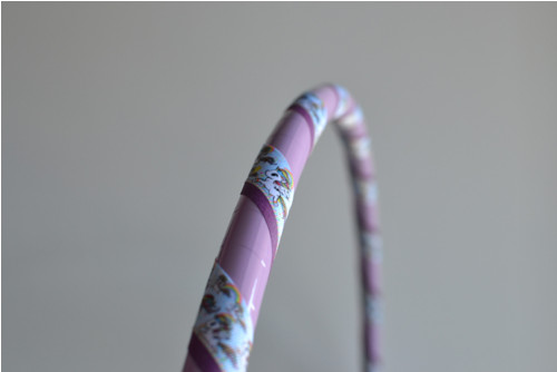 Obruč na hooping Jednorožci-fialová70 cm