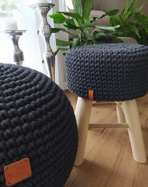 Háčkovaný Povlak Na Stoličku Průměr 30 Cm