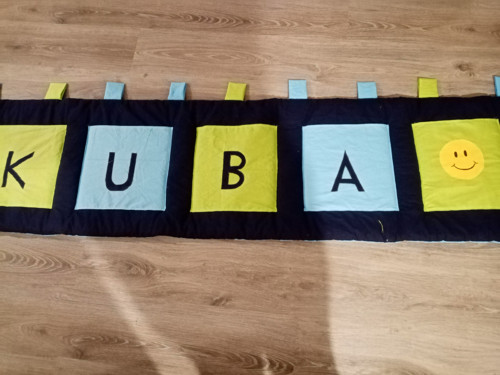 Kapsář / mantinel na zeď "jména I "