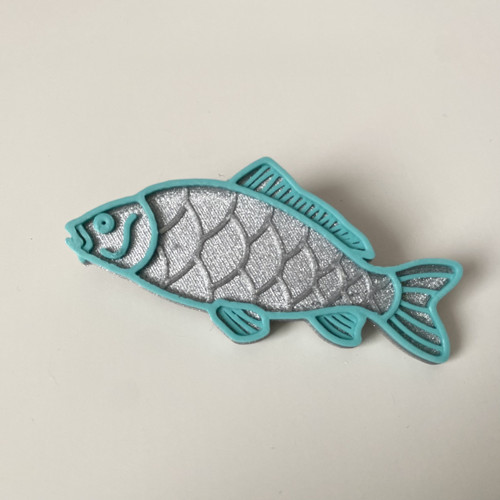Kapr silver/turqouise blue