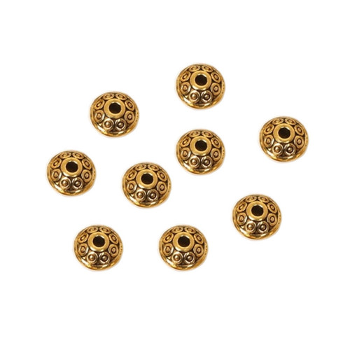 Ufo starozlato 6mm, 5ks