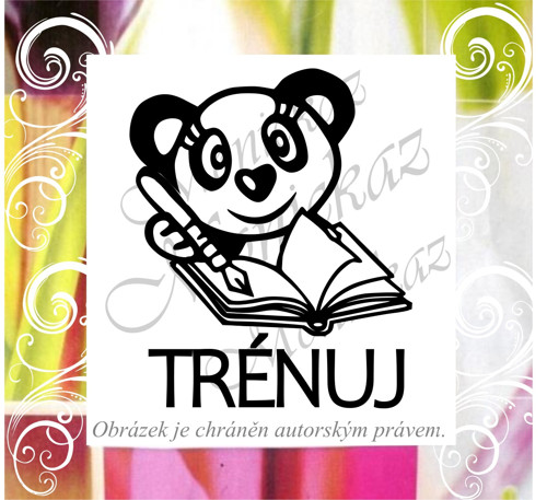 Trénuj panda 661. Razítko motivační.