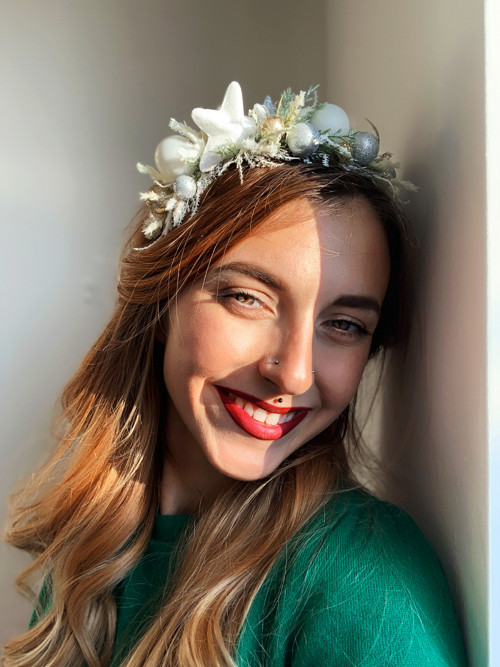 Vánoční čelenka - Ojíněná — foto 1