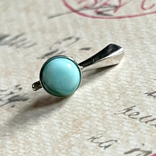 Stříbrný přívěšek larimar AG925 ródiovány