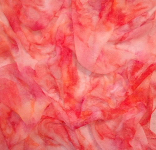 Ohnivá pavučinka - šátek 90 x 90