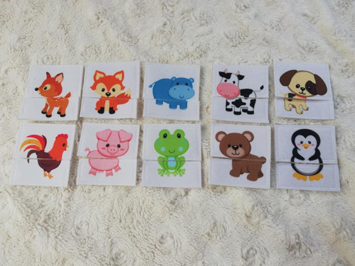 Puzzle zvířátka 10ks