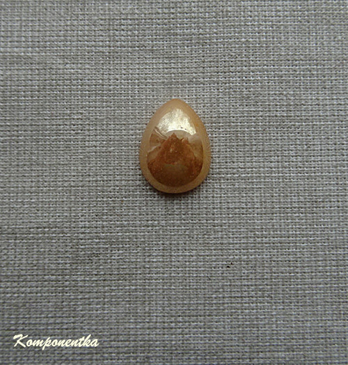 Skleněný kabošon ve tvaru slzy 10x14mm