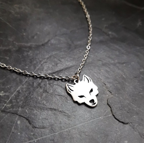 Ocelový náhrdelník*vlk — foto 1