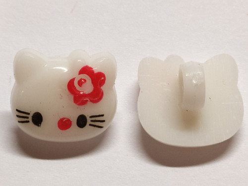 Plastový knoflík - HELLO KITTY