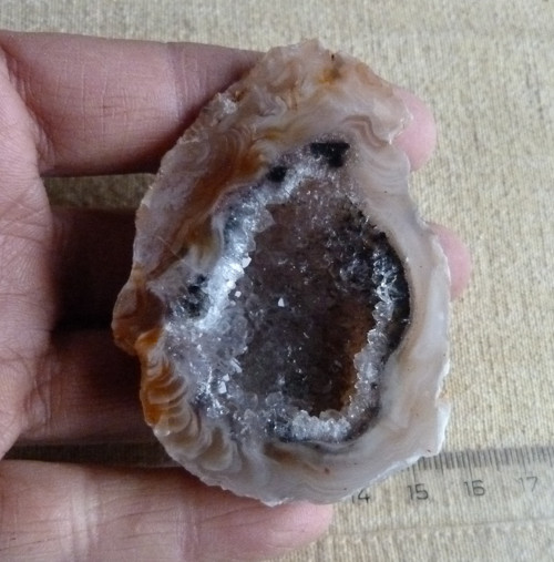 Achát peříčkový - 6,7 cm - Extra! — foto 1