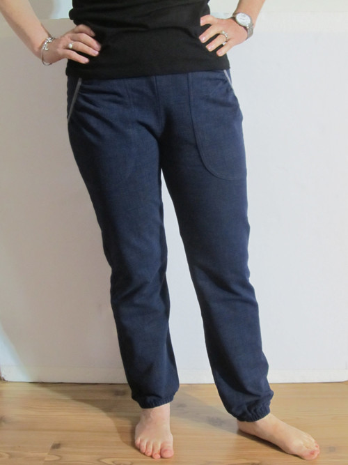 Volnočasové kalhoty - EFEKT JEANS