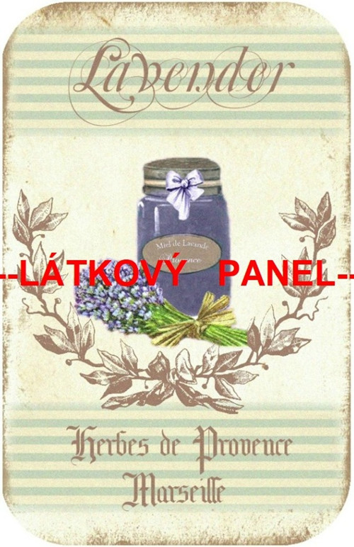 Bavlněný panel 10x15 cm - skladem