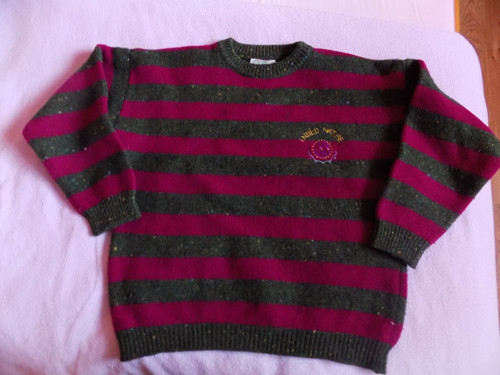 Retro pruhovaný svetr — foto 1