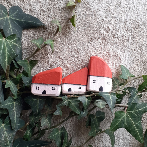 Domečky - sada - červená a bílá 2. — foto 1