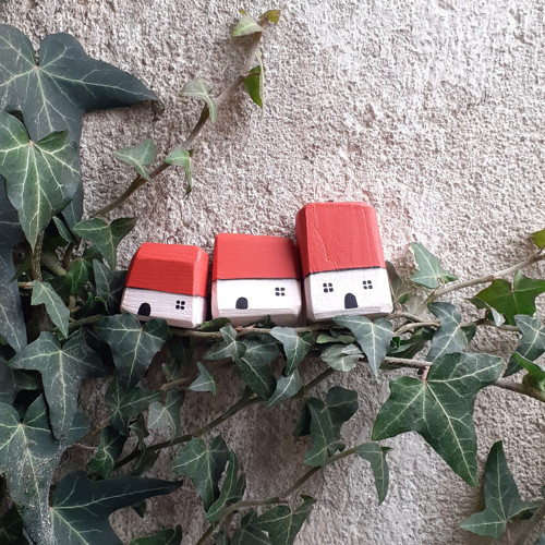 Domečky - sada - červená a bílá 6. — foto 1