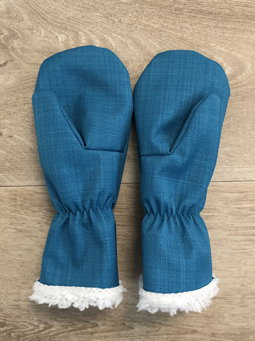 Dětské softshellové palčáky s beránkem — foto 1