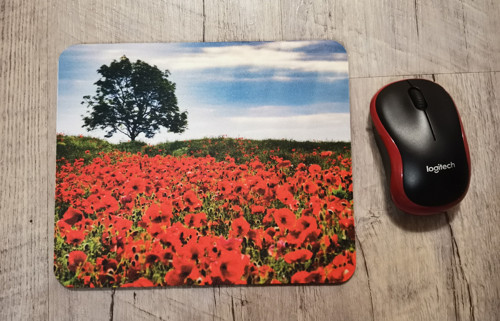 Podložka pod myš, vlčí máky — foto 1