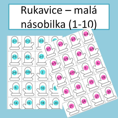 Rukavice - malá násobilka (el. soubor)