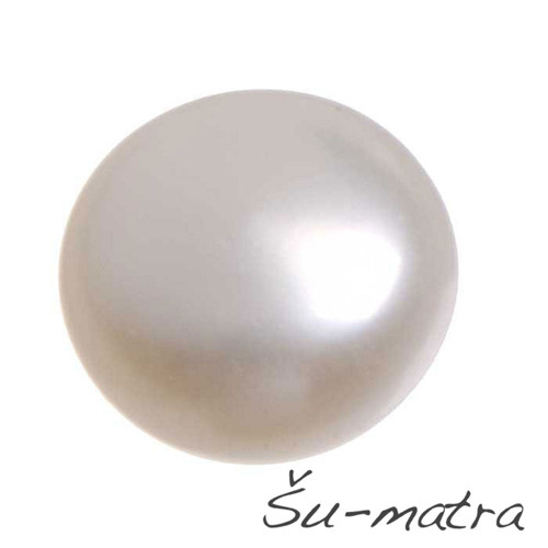 Říční perly bílé, 6-6,5 mm (2 ks)