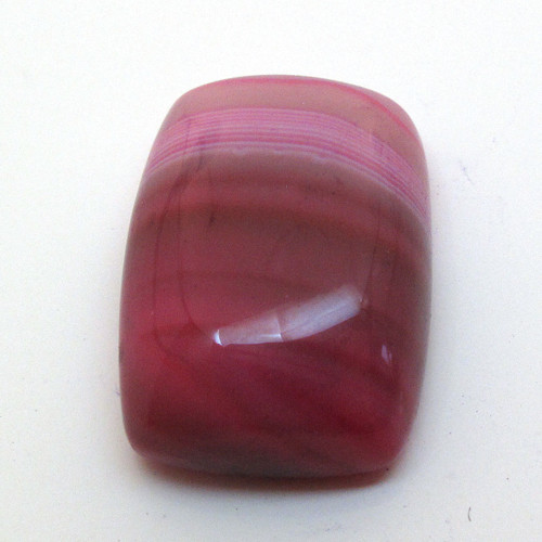 Kabošon růžový onyx obdélník 19mm