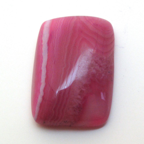 Kabošon růžový onyx obdélník 20mm